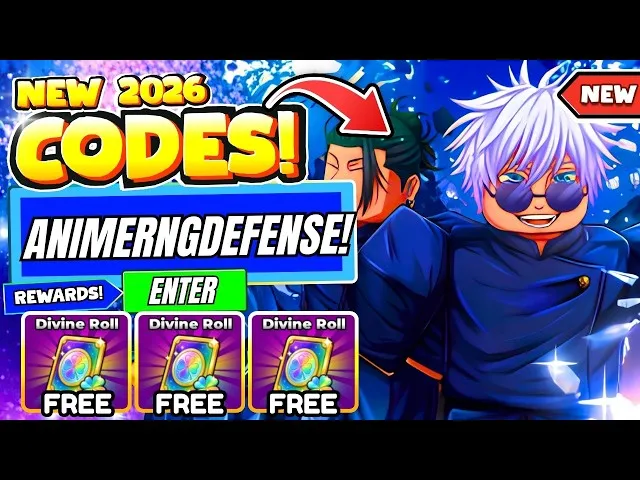Anime RNG Defense All Codes List
